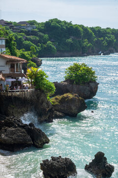 Le Cliff Hotel and beautiful beachfront in Uluwatu area, February 1, 2025, Bali, Indonesia