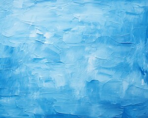 Obraz premium Abstract Blue Impasto Painting