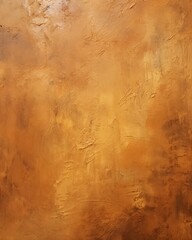 Fototapeta premium Abstract Textured Painting in Amber and Brown Tones