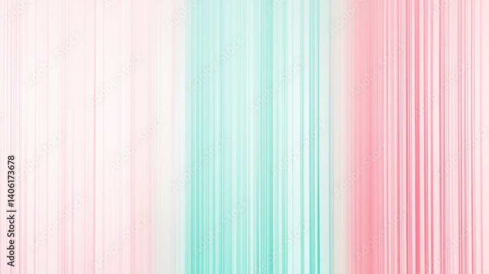 Poster abstract lines in soft pastel colors creating a striped pattern.
