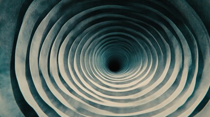 Obraz premium Abstract Spiral Tunnel with Depth and Dimensionality