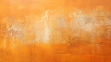 Orange and Off-White Textured Abstract Painting