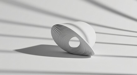Minimalist Paper Sculptures with Dynamic Shadows