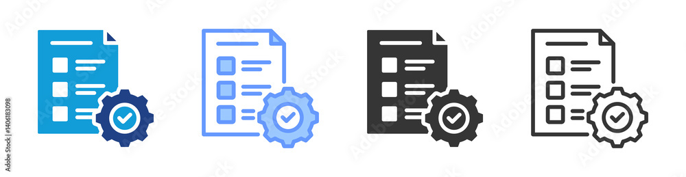 Poster Condition icon set multiple style collection