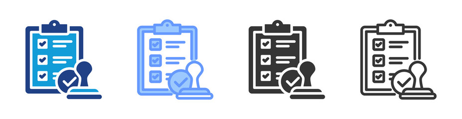 Terms icon set multiple style collection
