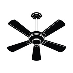 Obraz premium Isolated Ceiling Fan on White Background