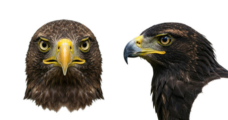 Eagles head close up transparent background
