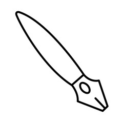 Pen Brushof School Supplies Outline Icons Sets