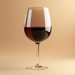 Red Wine in Elegant Glass: A Study in Still Life