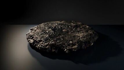 Fototapeta premium Photorealistic image of a granite stone coaster