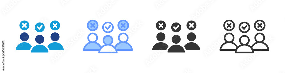 Aufkleber selection icon set multiple style collection
