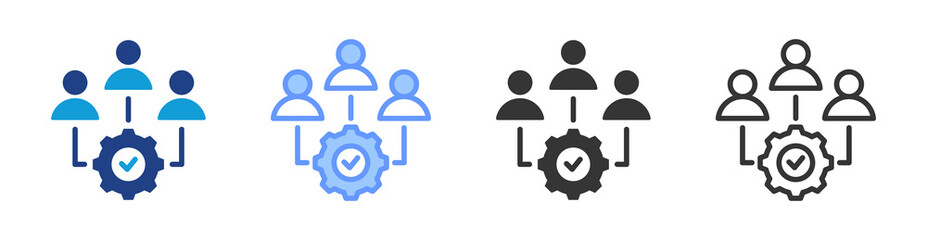 Onboarding icon set multiple style collection