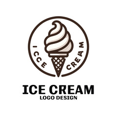 Ice Cream Vector Logo Design