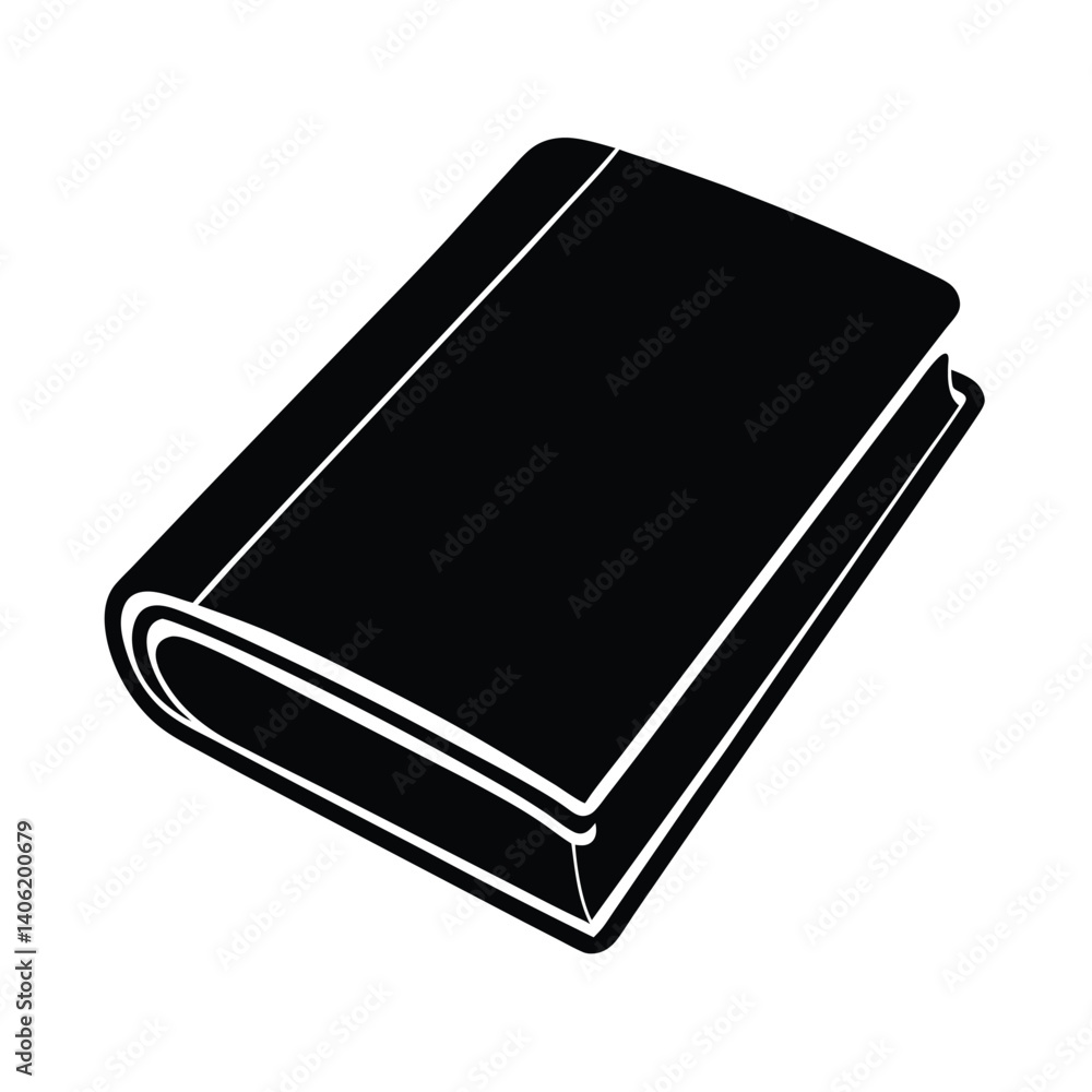 Poster isolated notebook on white background
