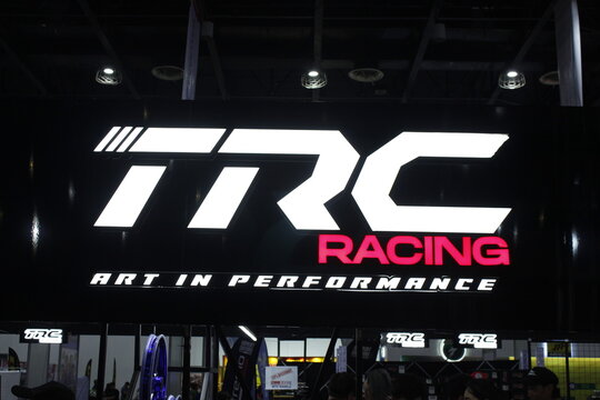 Trc racing booth sign at Inside racing bike festival in Pasay, Philippines