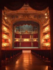 Obraz premium Emotional interpretation in classical theater