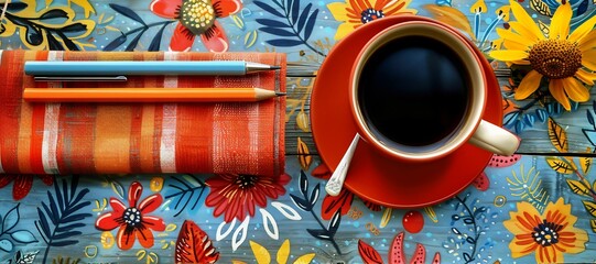 Creativity personal touch business card mockup handdrawn border elements focusing individuality in branding surrounded by clean space for contact details