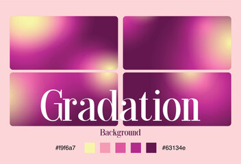Pink Maroon Gradation Background Set – Elegant Abstract Glow Design