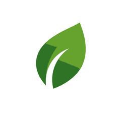 Fototapeta premium Green Leaf Icon