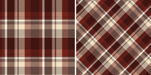 Pattern tartan fabric of background textile vector with a check seamless texture plaid. Set in fashionable colors for creative packaging design.