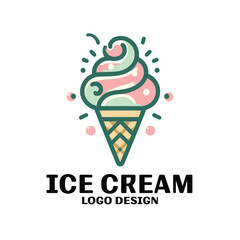 Ice Cream Vector Logo Design