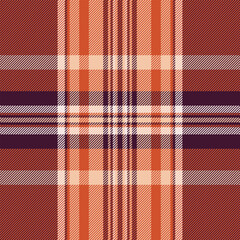 Warm autumnal plaid pattern in rich terracotta, burnt orange, and deep burgundy.  Perfect for fall fashion, home decor, or textile designs. Evokes feelings of warmth, comfort, and rustic charm.
