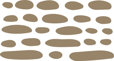 set of stones isolated