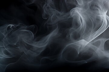 Obraz premium Smoky background. Abstract grey smoke background