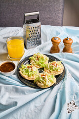 Sopes. Traditional homemade Mexican food