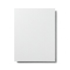 Single sheet of white paper isolated on white background in 16:9 aspect ratio

