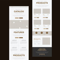Modern Multipurpose Interior Design Newsletter Template with Best Selling Products and Features