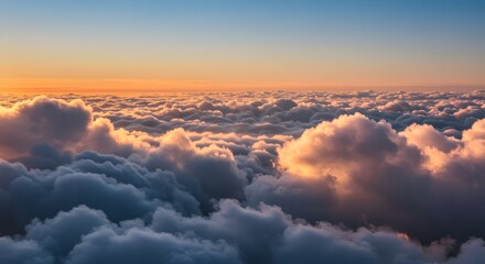 sunset above the clouds