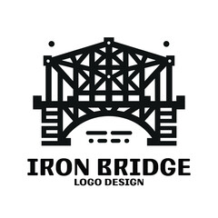 Iron Bridge Vector Logo Design
