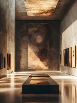 Artworks in the Exhibition Hall of the Cultural Center