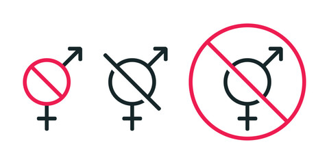 No sexual icon. Illustration vector