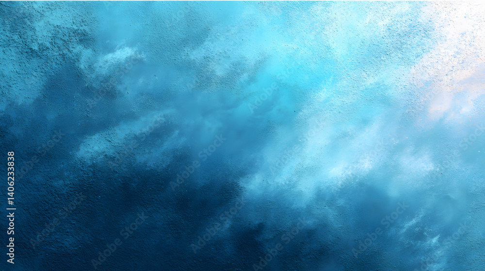Aufkleber captivating abstract image, featuring an interplay of blues and whites, creating a soothing effect.