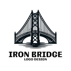 Iron Bridge Vector Logo Design