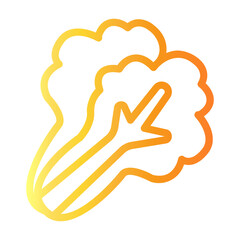 lettuce Line Gradient Icon