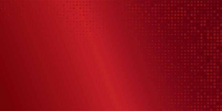 Red diagonal geometric shape with halftone. Modern fiber textured vector