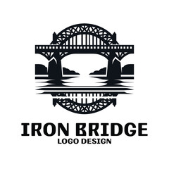 Iron Bridge Vector Logo Design