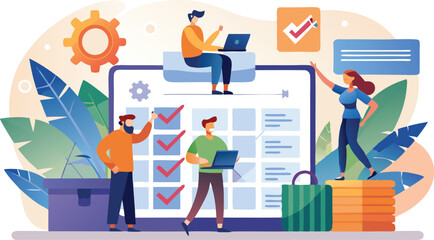 business man and woman