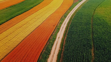 rice fields in the morning