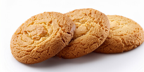 Biscotti su sfondo bianco