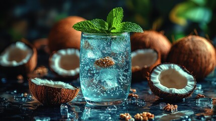 Refreshing Coconut Mint Cocktail: A Tropical Delight