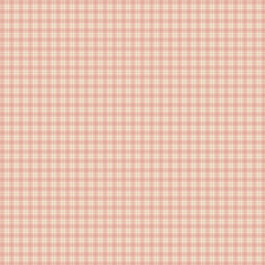 Pink plaid gingham, scottish tartan texture, grid graph paper with rhombus squares pattern, picnic napkin and curtain tablecloth, vector seamless geometric checkered fabric