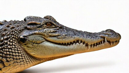 Fototapeta premium crocodile isolated on white background 