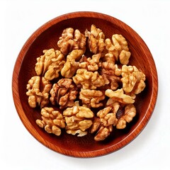 Obraz premium dry walnuts on white