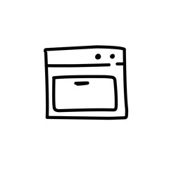 electronics doodle line icon