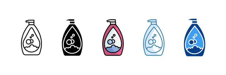 Body Wash Icon Set Multiple Style Collection