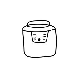 electronics doodle line icon
